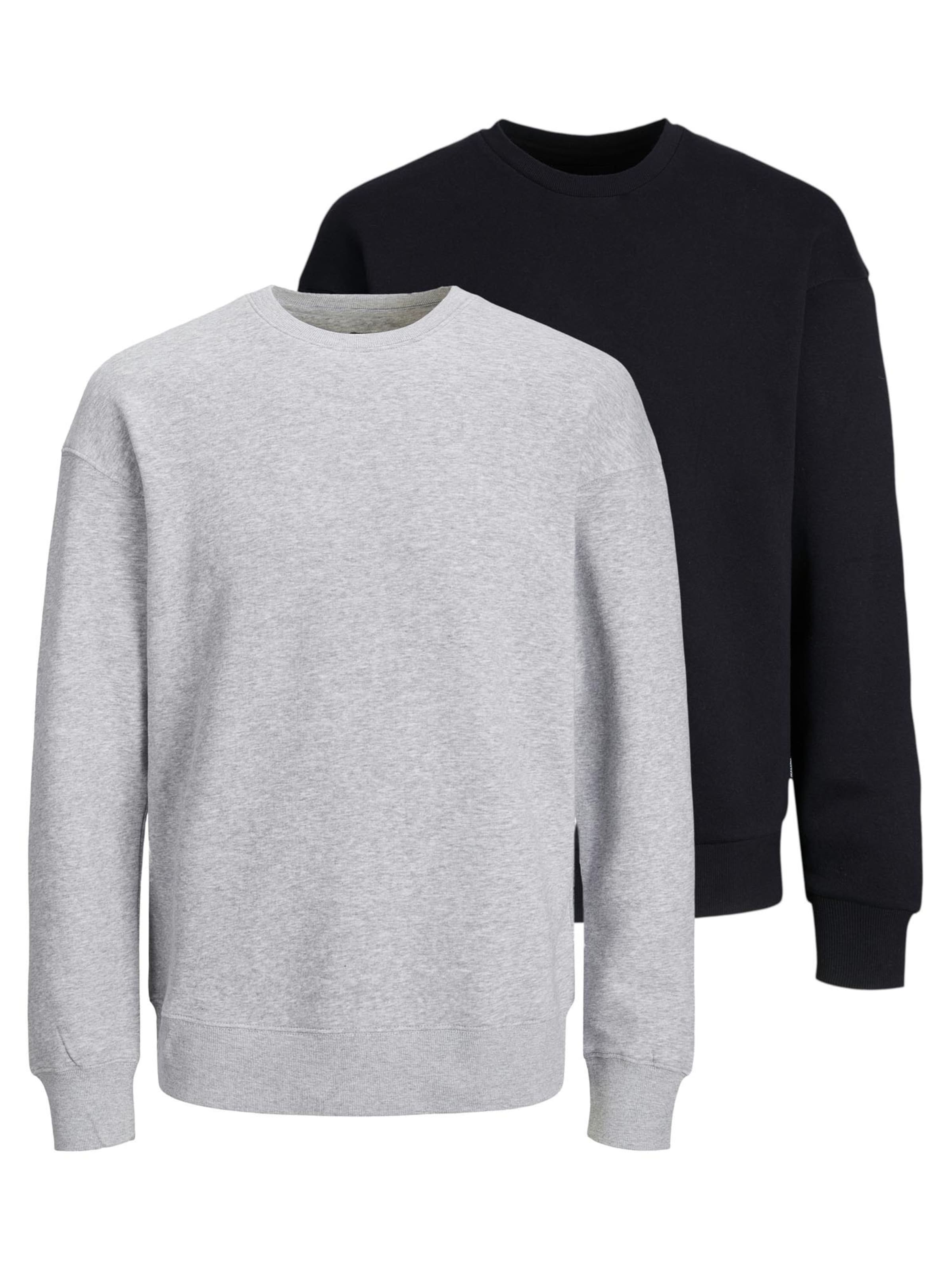 JACK & JONES Sweatshirt 'Star' in Silver: front