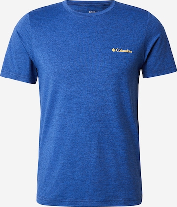 COLUMBIA Toiminnallinen paita 'Kwick Hike' värissä sininen: etupuoli