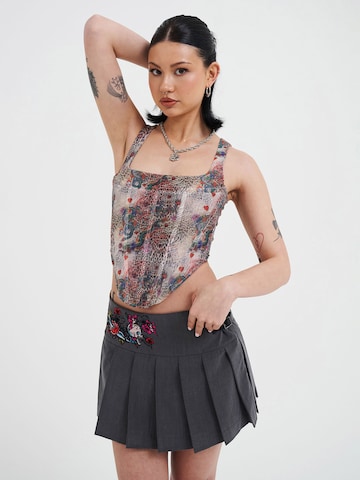Fustă de la Ed Hardy pe gri: față