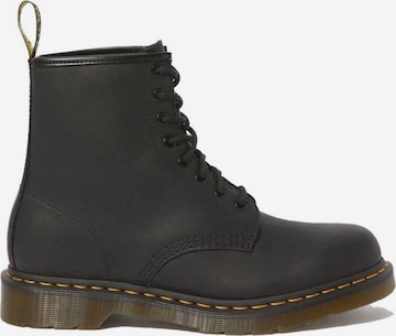 Bottes 'Unisex 1460 Greasy Black Boots' Dr. Martens en noir : devant