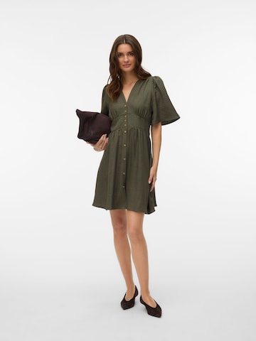 VERO MODA Shirt dress 'VMMelaney' in Green