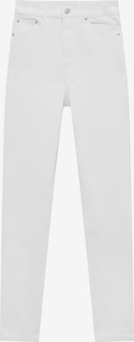 Skinny Jean Pull&Bear en blanc : devant