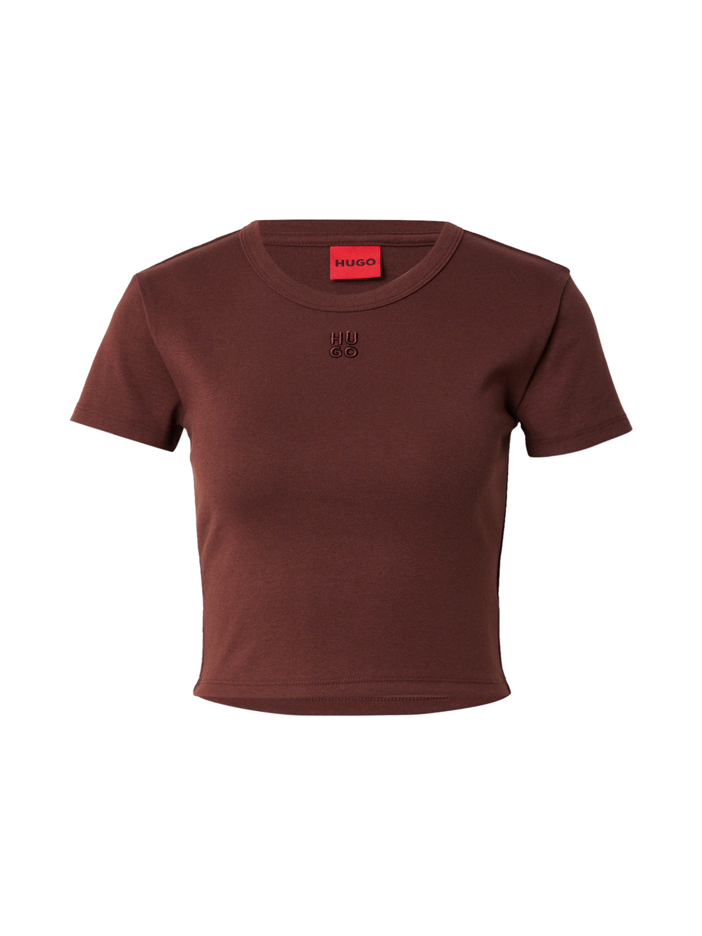 HUGO T-Shirt 'Delanor' in Braun: Vorderseite