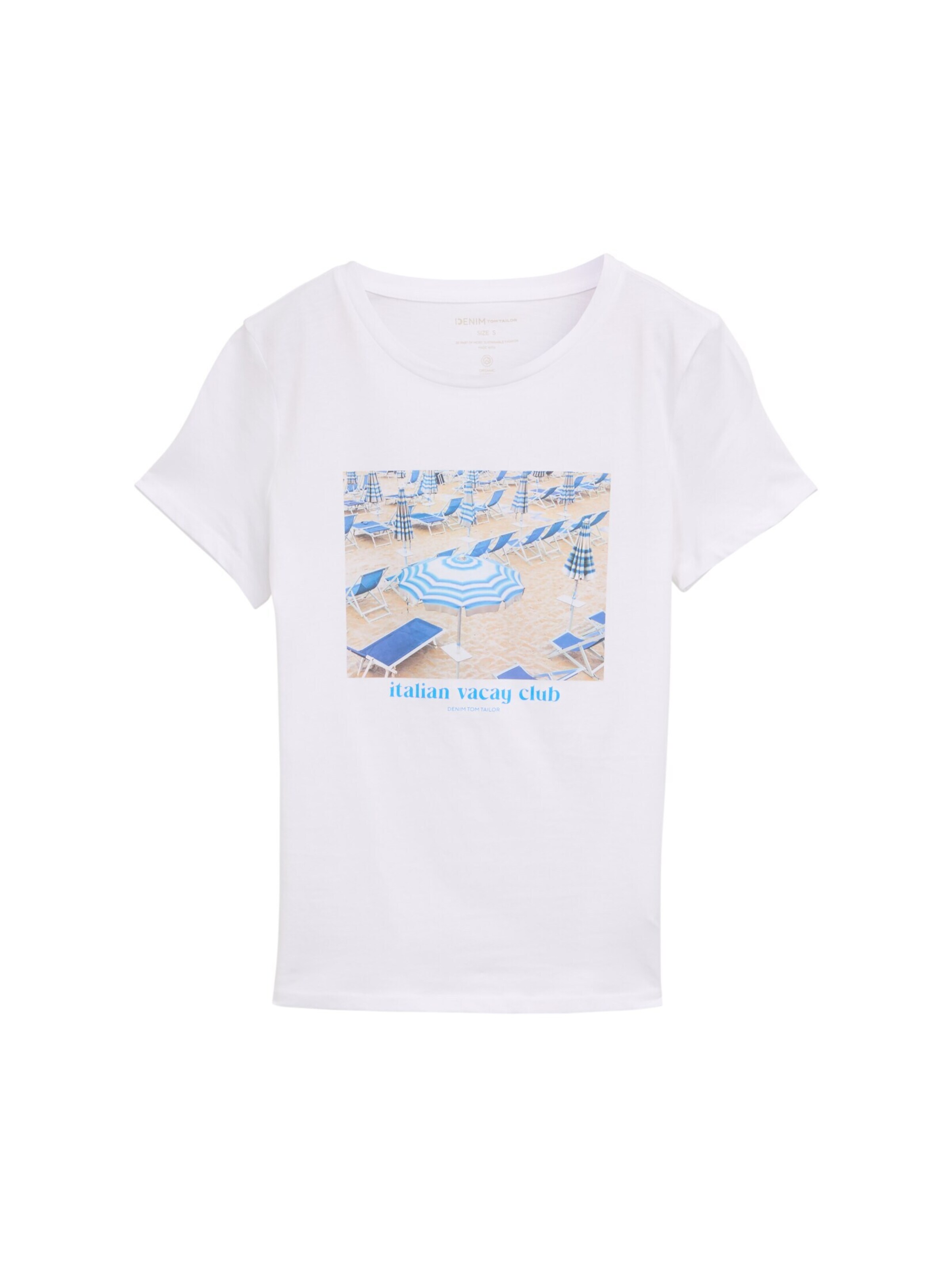 TOM TAILOR DENIM Shirt in White: front