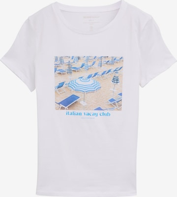 TOM TAILOR DENIM Shirt in White: front