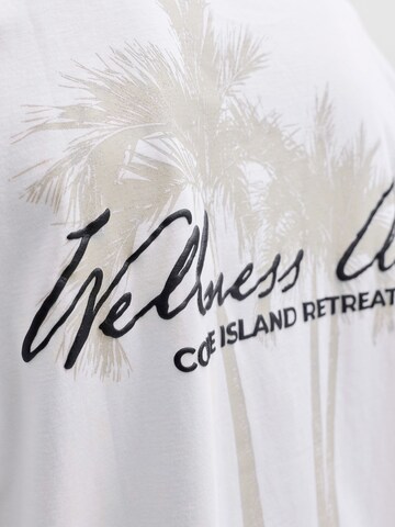 T-Shirt 'JCOEterna' JACK & JONES en blanc