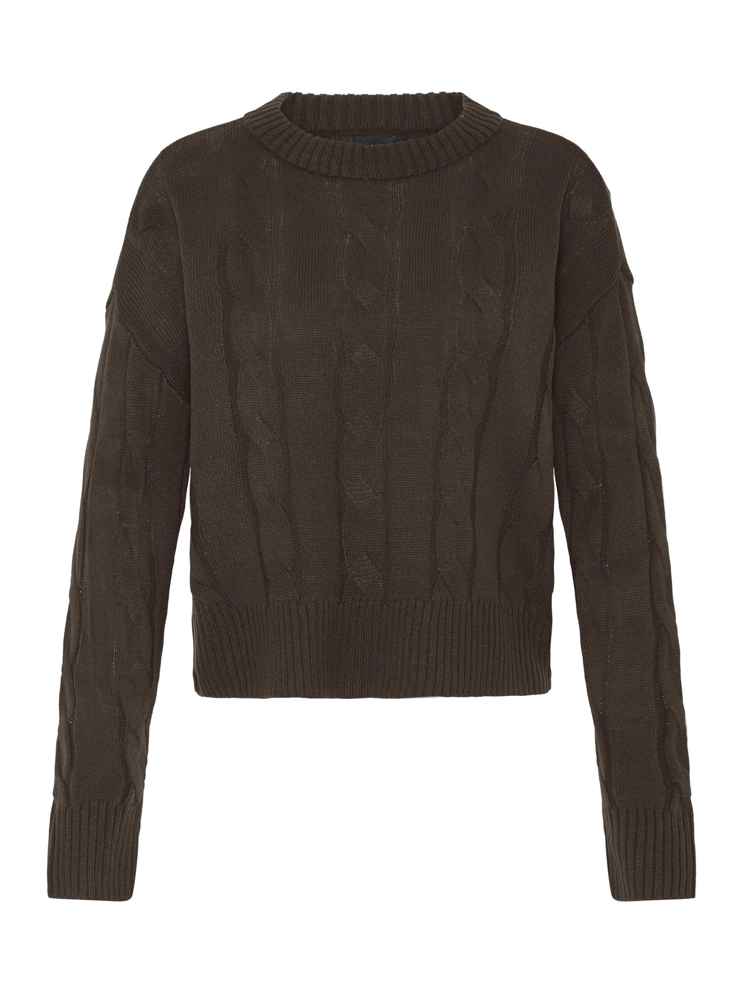 Pullover ' OXFKIMNI ' di Oxmo in marrone: frontale