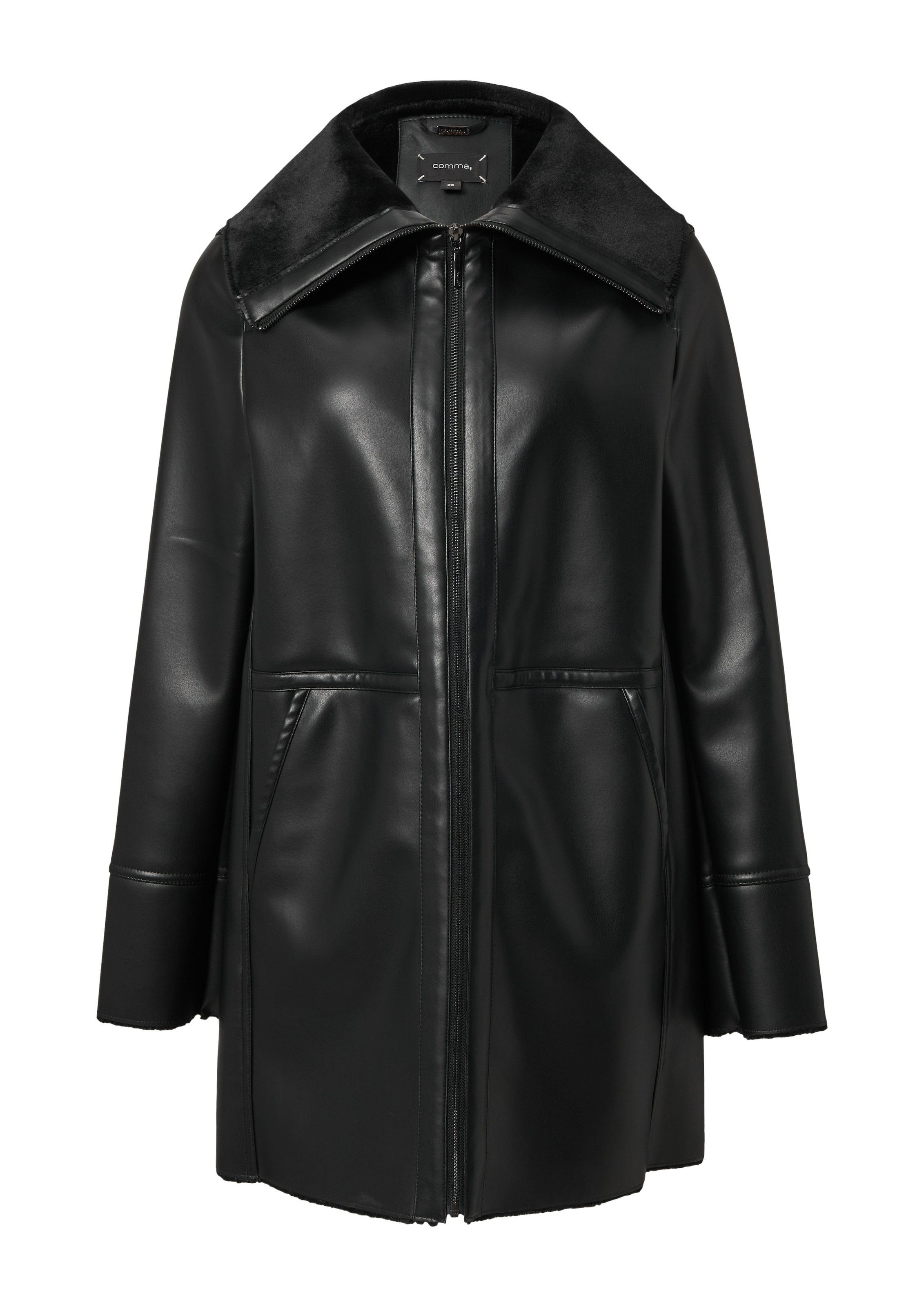 COMMA Tussenmantel in Zwart: voorkant