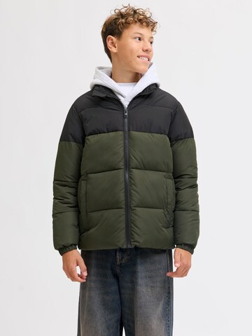 Jack & Jones Junior Overgangsjakke i grøn: forside