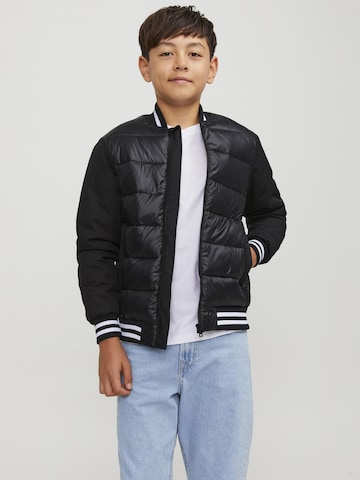 Veste mi-saison 'Black' Jack & Jones Junior en noir : devant