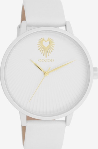OOZOO Uhr in Weiß: Vorderseite