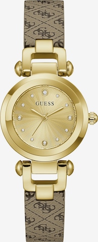 Montre à affichage analogique 'GINGER' GUESS en marron : devant