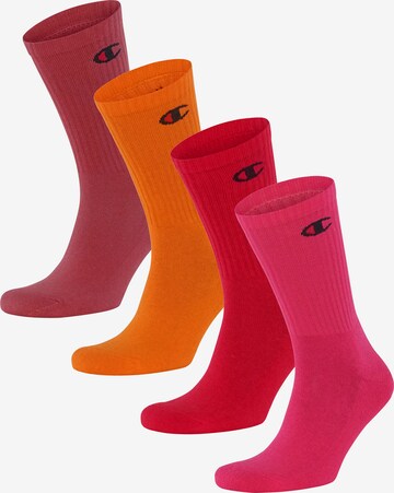 Champion Authentic Athletic Apparel Socks in Red: front