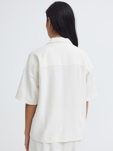 Chemisier ' OXNInna ' Oxmo en blanc