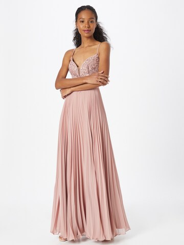 Unique Βραδινό φόρεμα σε ροζ: μπροστά