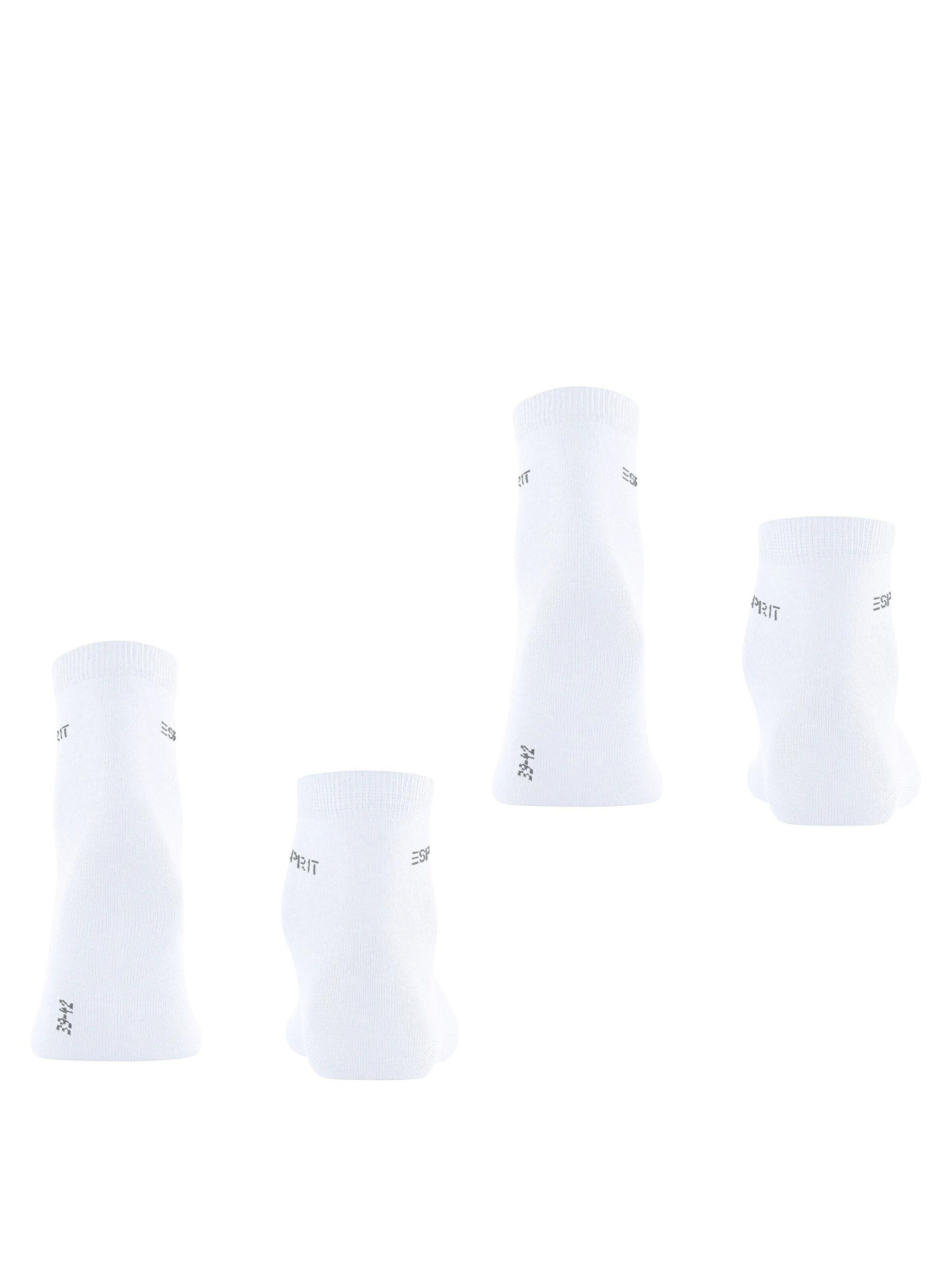 ESPRIT Socks 'Basic Uni 2-Pack' in White