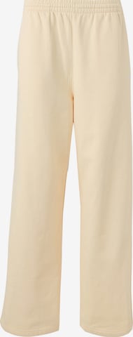 ADIDAS ORIGINALSWide Leg/ Široke nogavice Hlače 'Essentials' - žuta boja: prednji dio