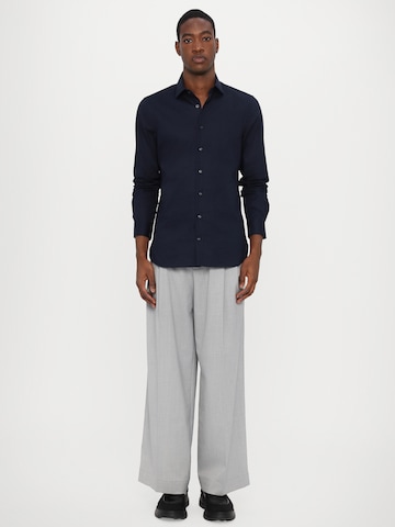 Michael Kors Slim fit Overhemd in Blauw