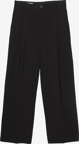 Pull&Bear Regular Suorat housut värissä musta: etupuoli