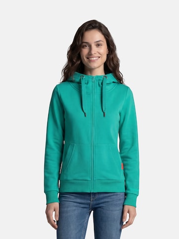 Veste de survêtement 'Sööte' salzhaut en bleu : devant