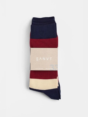 SANVT Socks 'The Crew Socks (3 Pack)' in Red