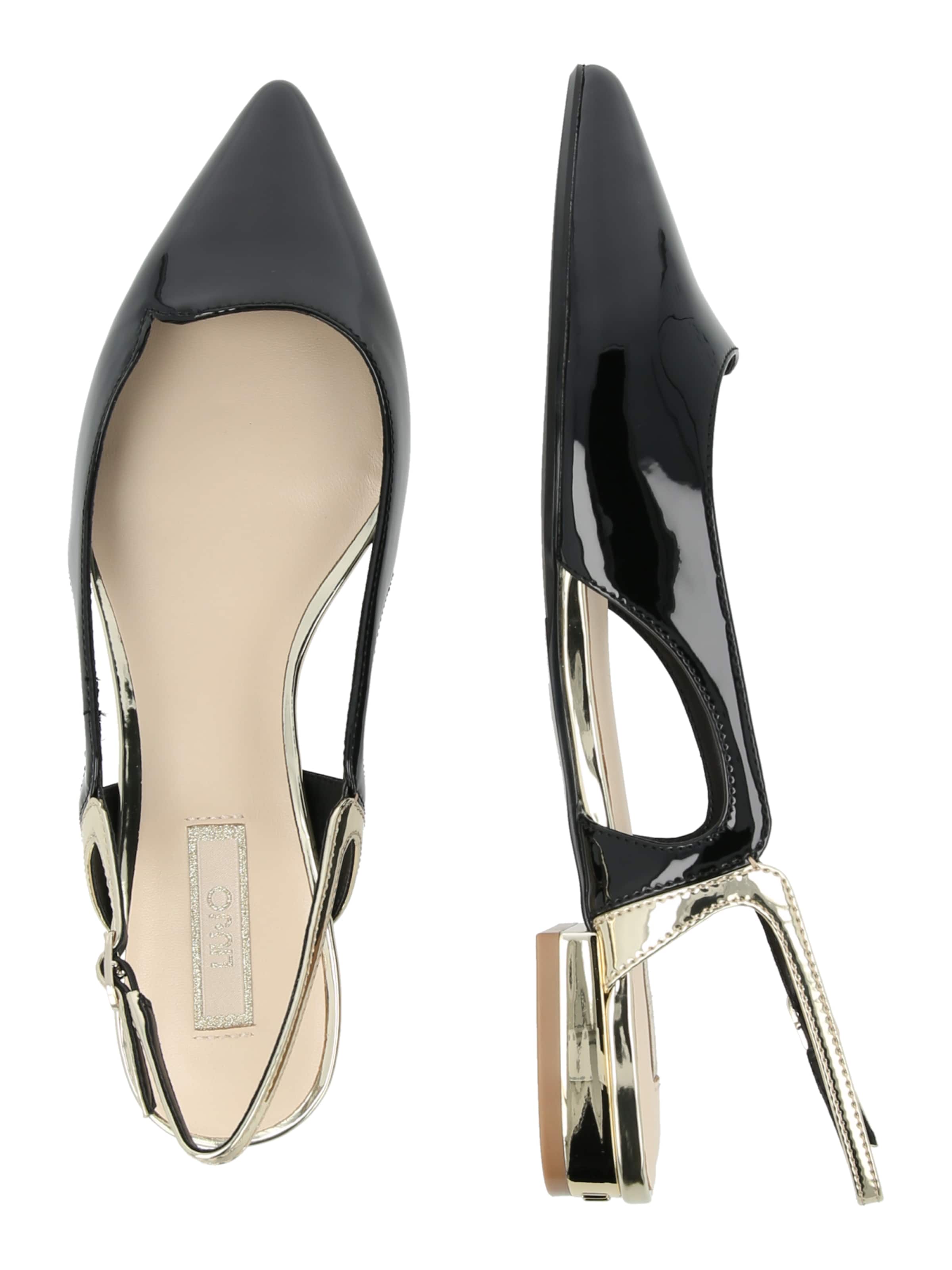 Liu Jo Odprte balerinke 'VIVIEN' | črna barva