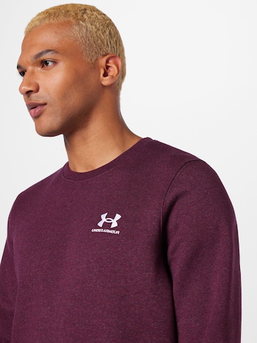 UNDER ARMOUR - Sweatshirt de desporto em vermelho