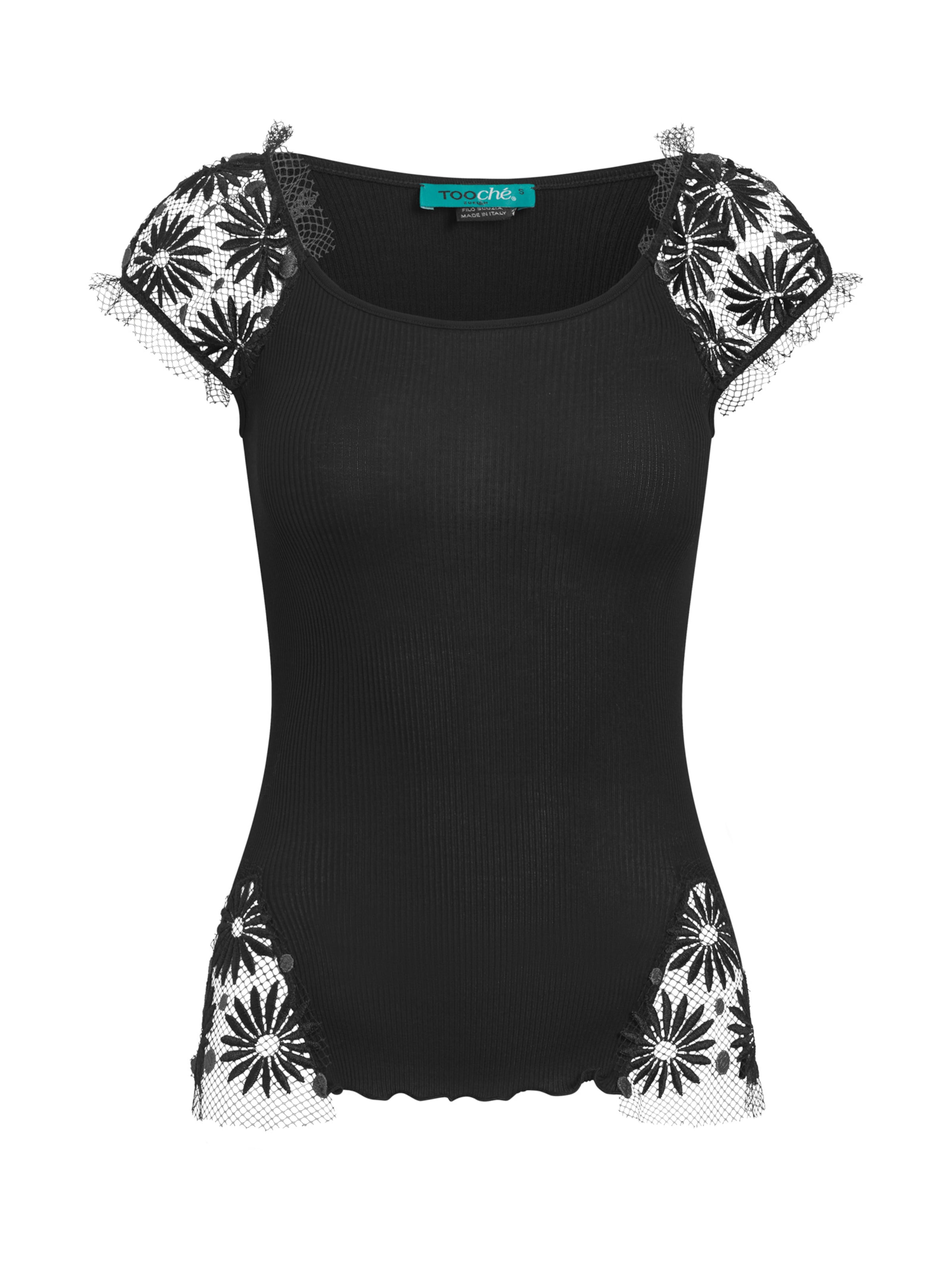TOOche Top 'Melania' in Black: front
