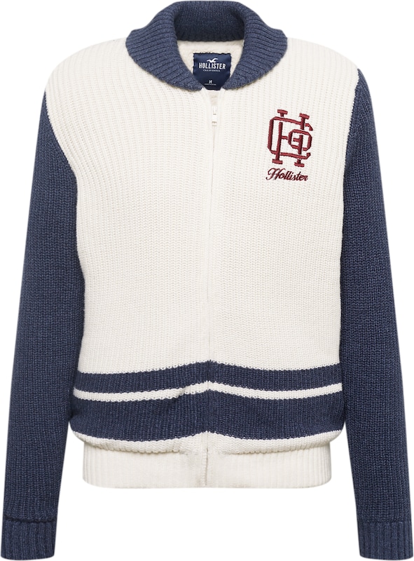 HOLLISTER Strickjacke in Weiß HE6038 HOLLISTER Strickjacke in Weiß HE6038