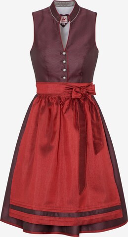 SPIETH & WENSKY Dirndl 'Anna' in Rood: voorkant