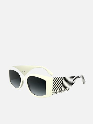 Karl Lagerfeld Sonnenbrille in Weiß: Vorderseite