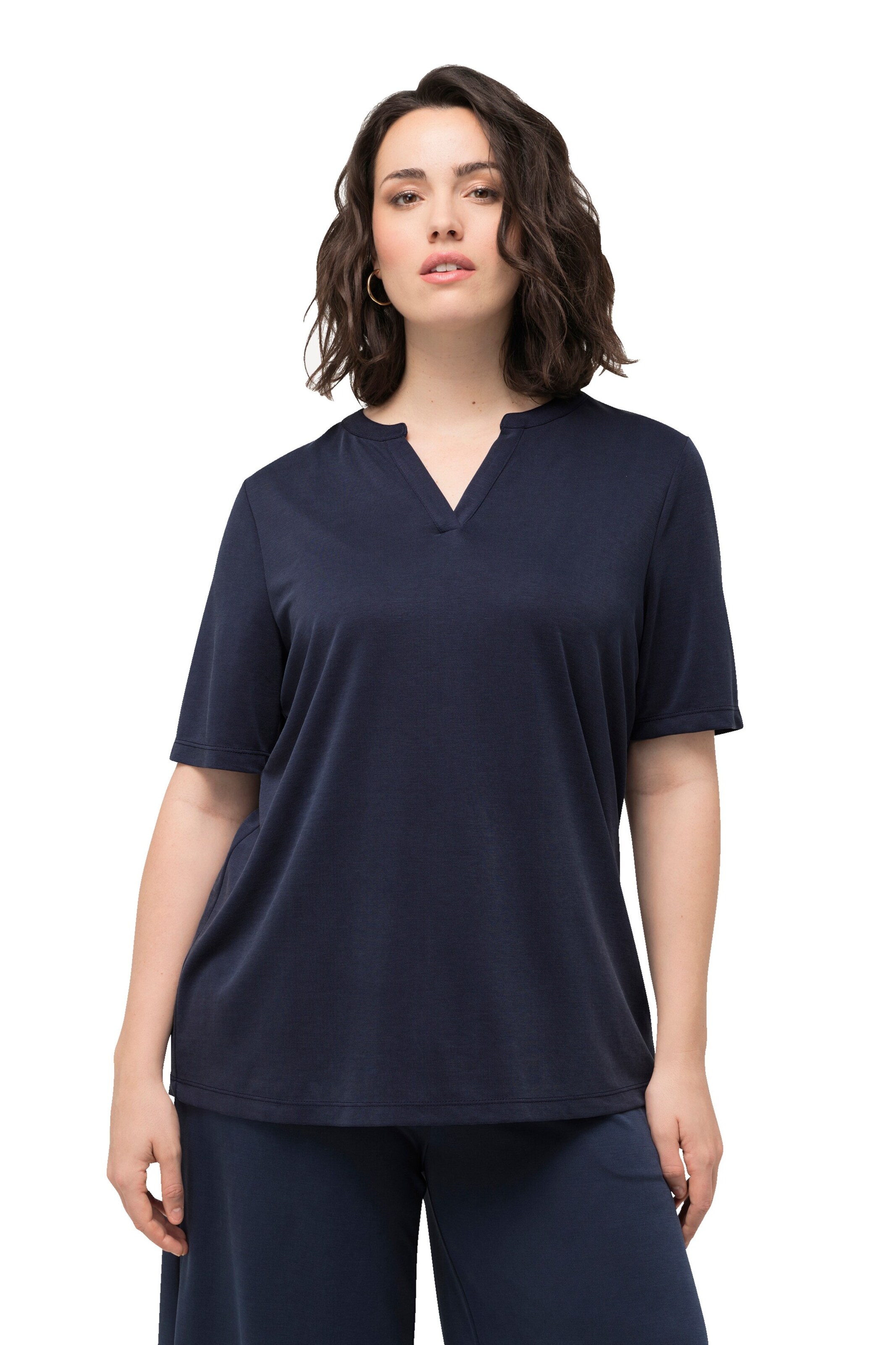 Ulla Popken Shirt in Blauw: voorkant