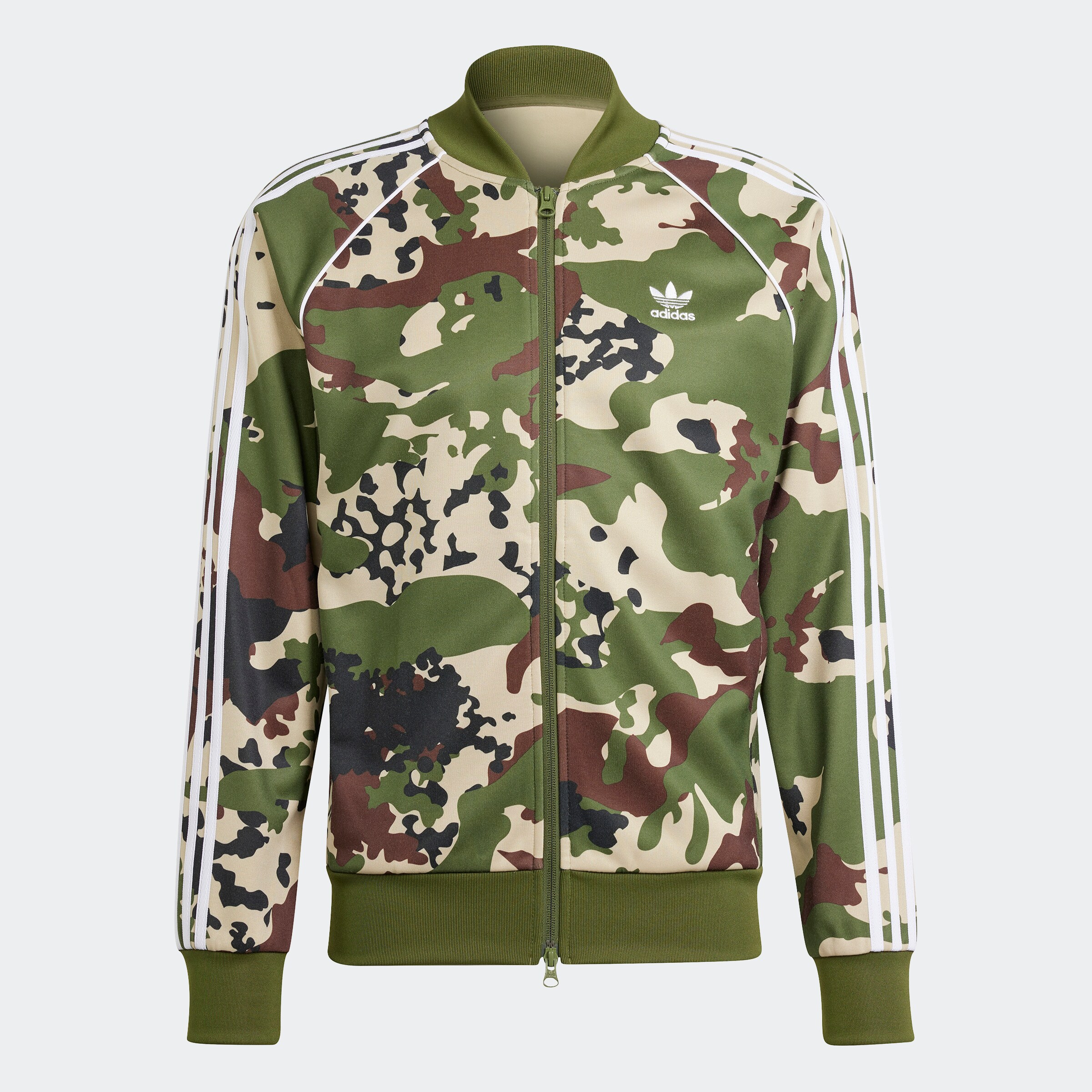 ADIDAS ORIGINALS Zip Up Hoodie Camo in Black ABOUT YOU