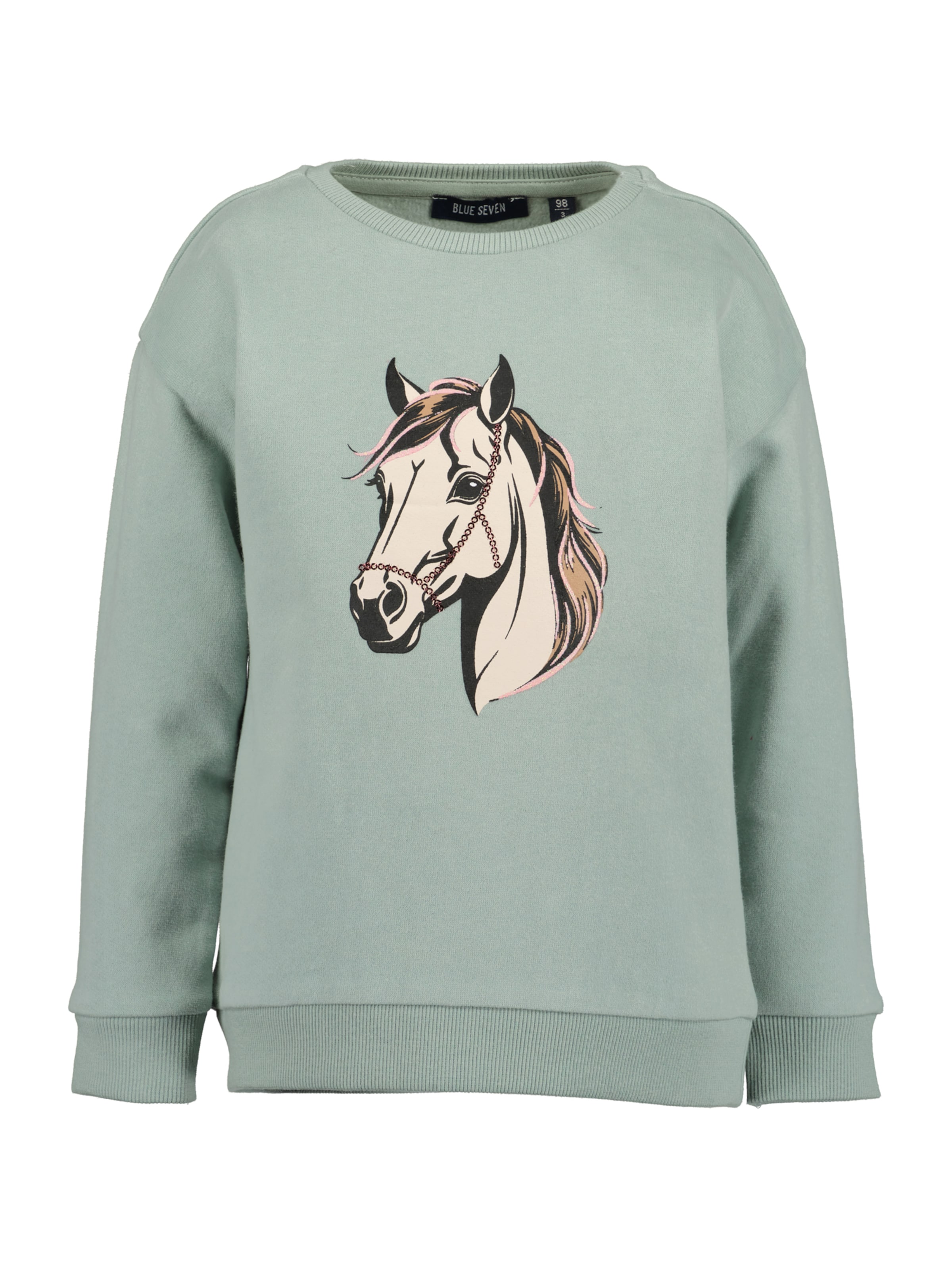 Felpa di BLUE SEVEN in verde: frontale