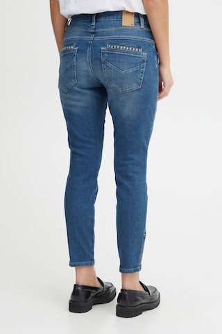 PULZ Jeans Loosefit 5-Pocket Jeans 'Malvina' in Blau