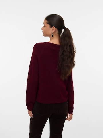 VERO MODA Pullover 'VMBam' i rød