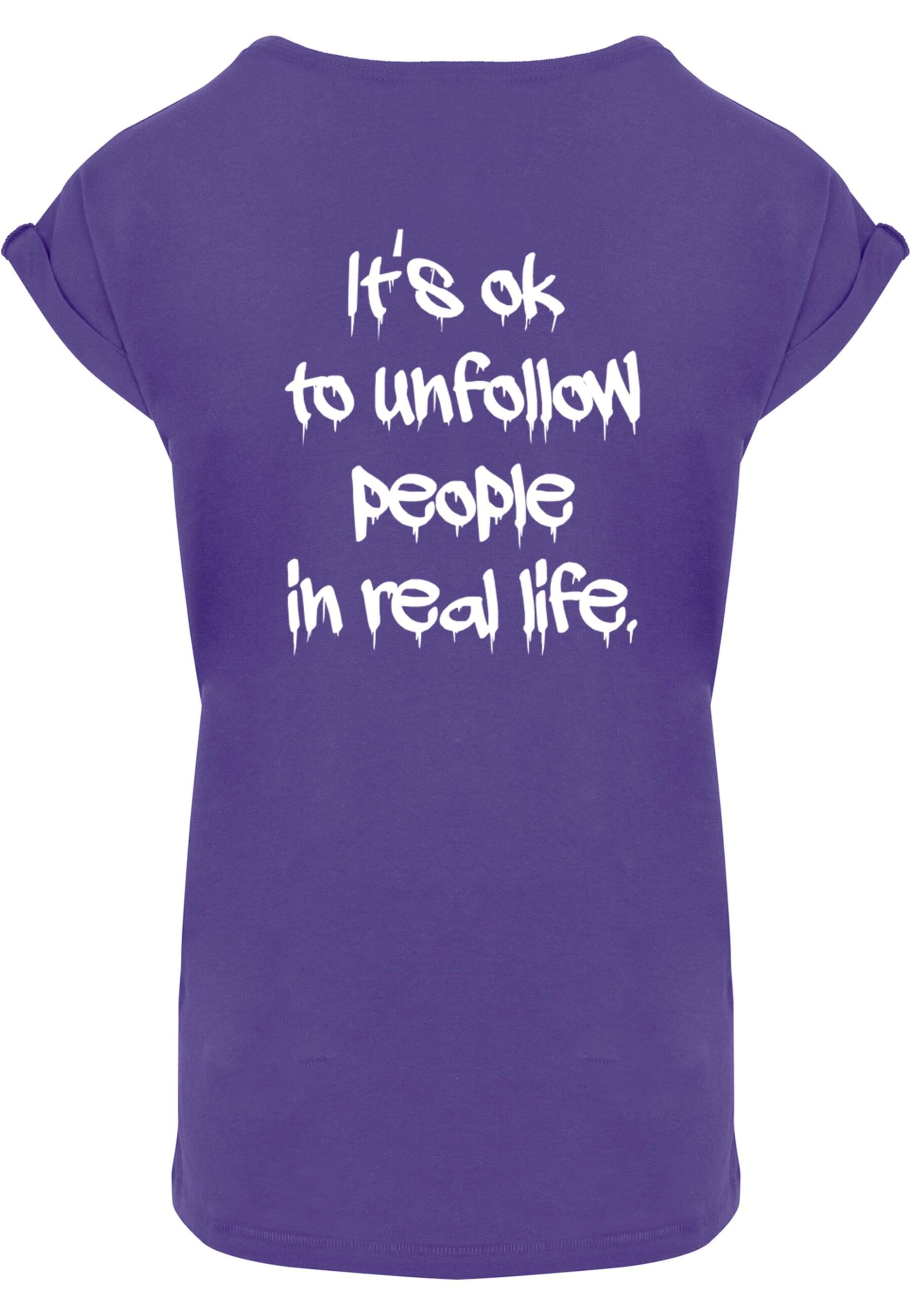 Merchcode T-Shirt in Lila