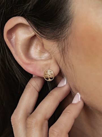 Boucles d'oreilles 'Life Roots' Hey Happiness en or