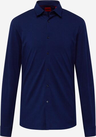 HUGO Regular fit Button Up Shirt 'Elisha' in Blue: front