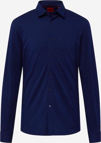 Coupe regular Chemise 'Elisha' HUGO Red en bleu : devant