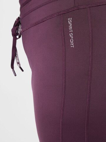 Esprit Sport Curvy - Skinny Calças em roxo