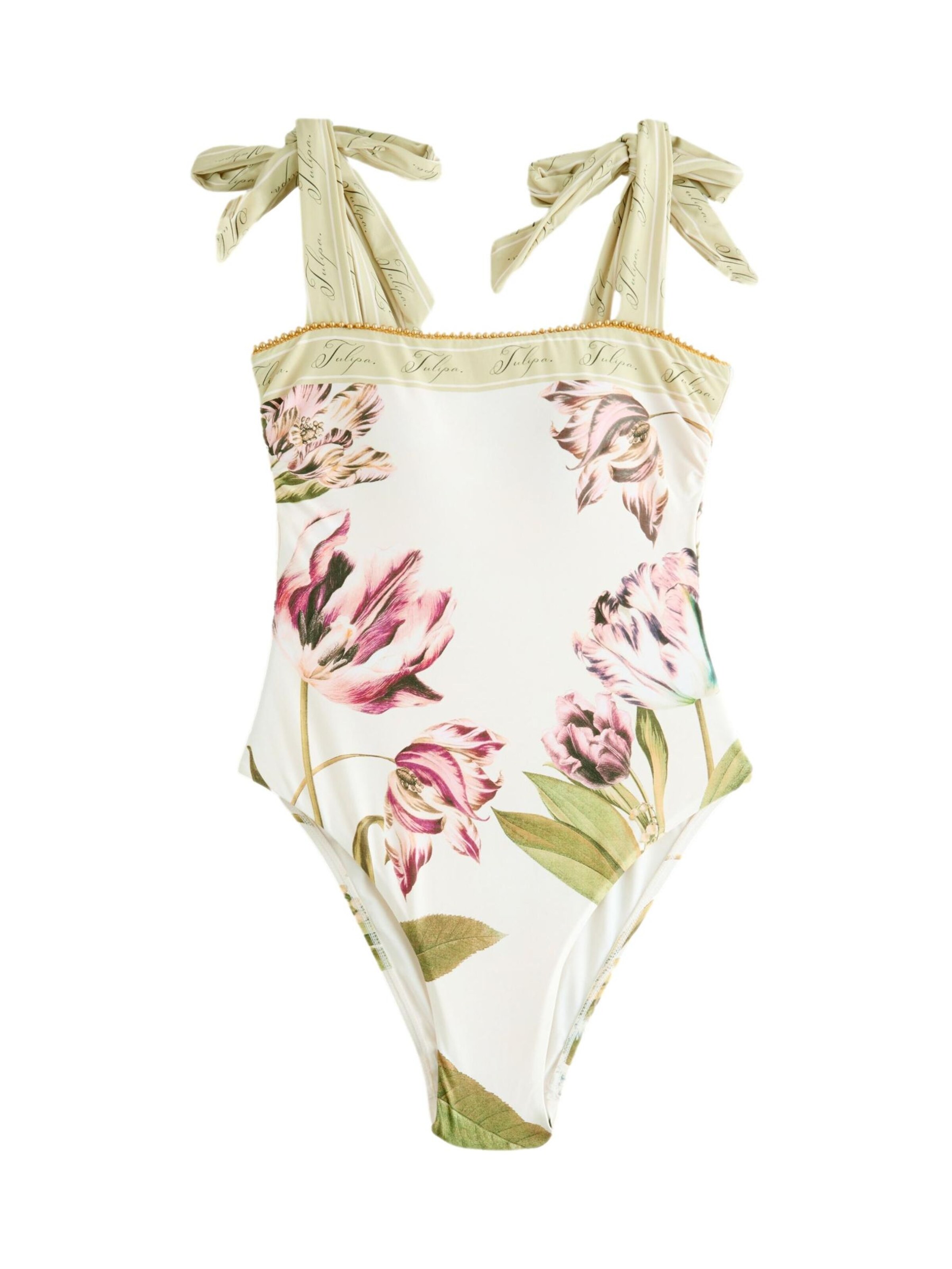 Next Maillot de bain en crème / kiwi / vert pastel / baie, Vue avec produit