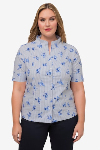 Ulla Popken Blouse in Blauw: voorkant