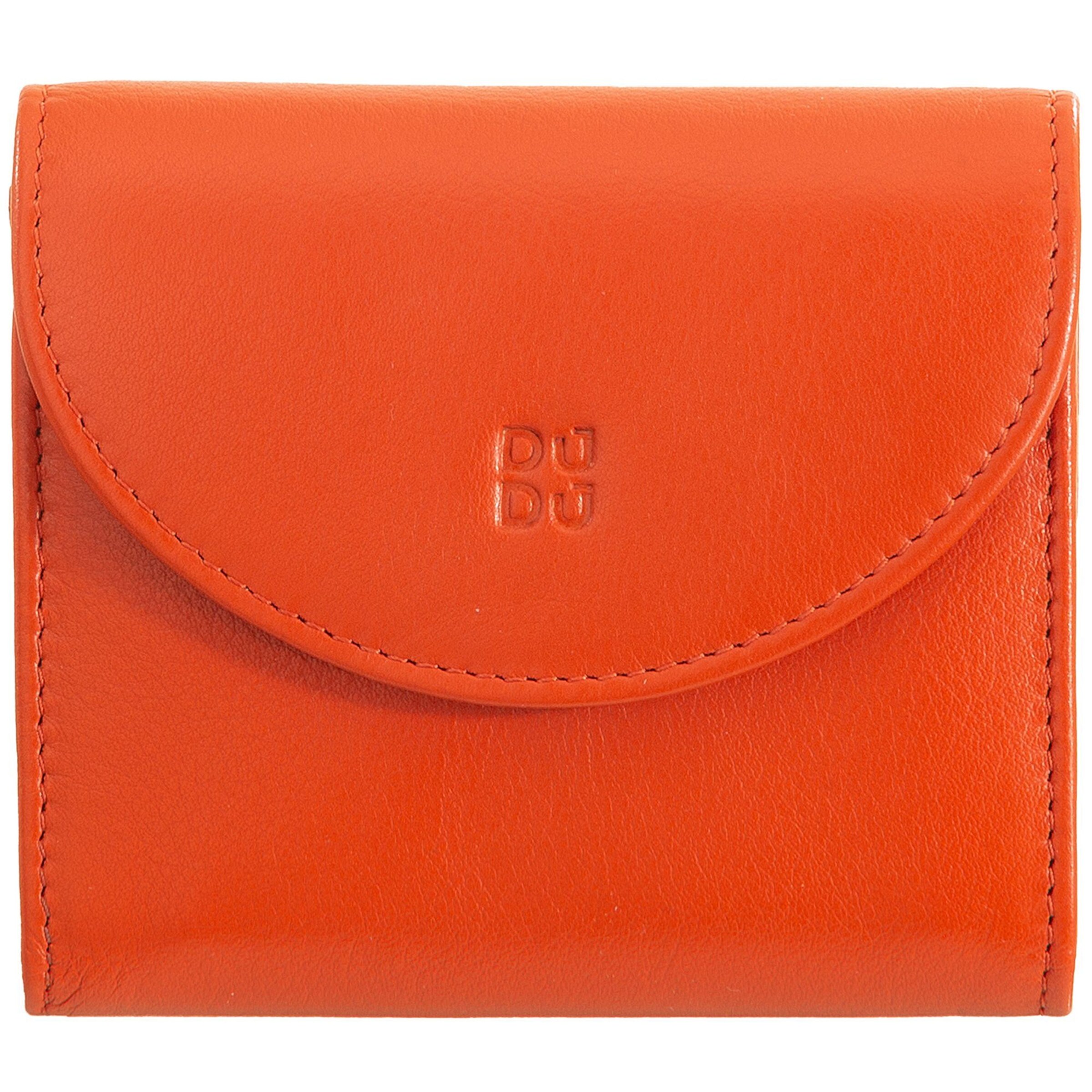 DuDu Wallet in Orange: front