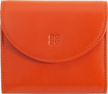 DuDu Wallet in Orange: front