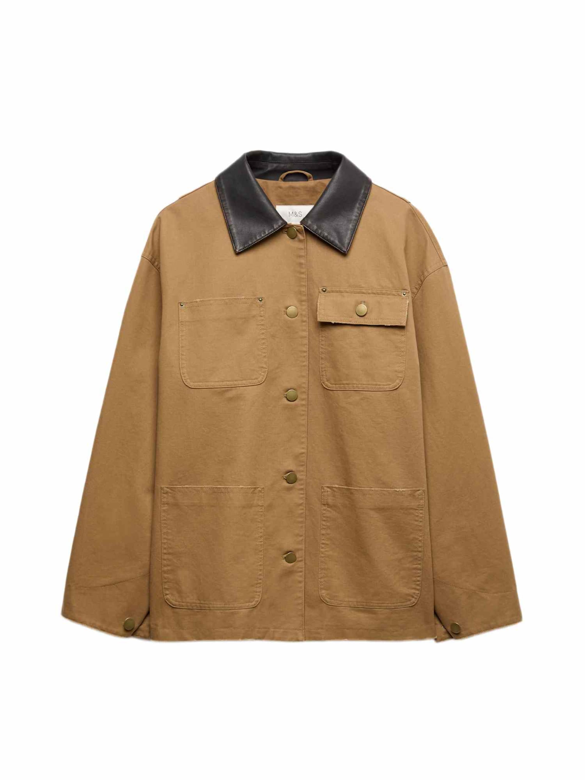 Marks & Spencer Veste mi-saison en XS en caramel / brun foncé, Vue avec produit