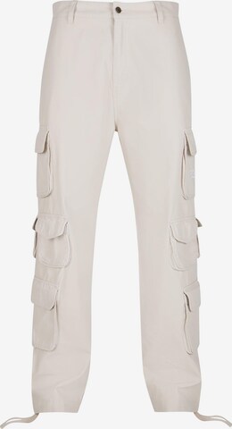Karl Kani Loose fit Cargo Pants in White: front