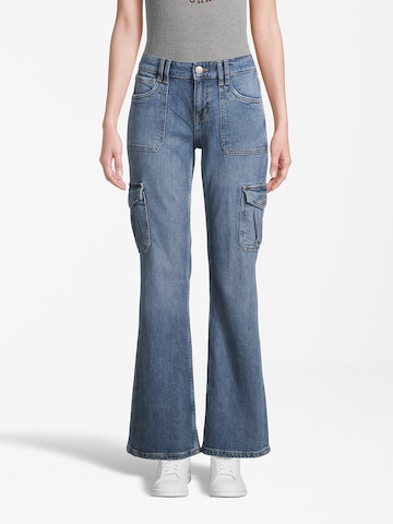 AÉROPOSTALE Boot cut Cargo jeans in Grey: front