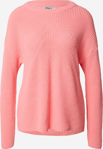 Pull-over 'BELLA' ONLY en rose : devant