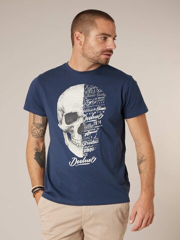 T-Shirt 'VEGAS' Deeluxe en bleu : devant